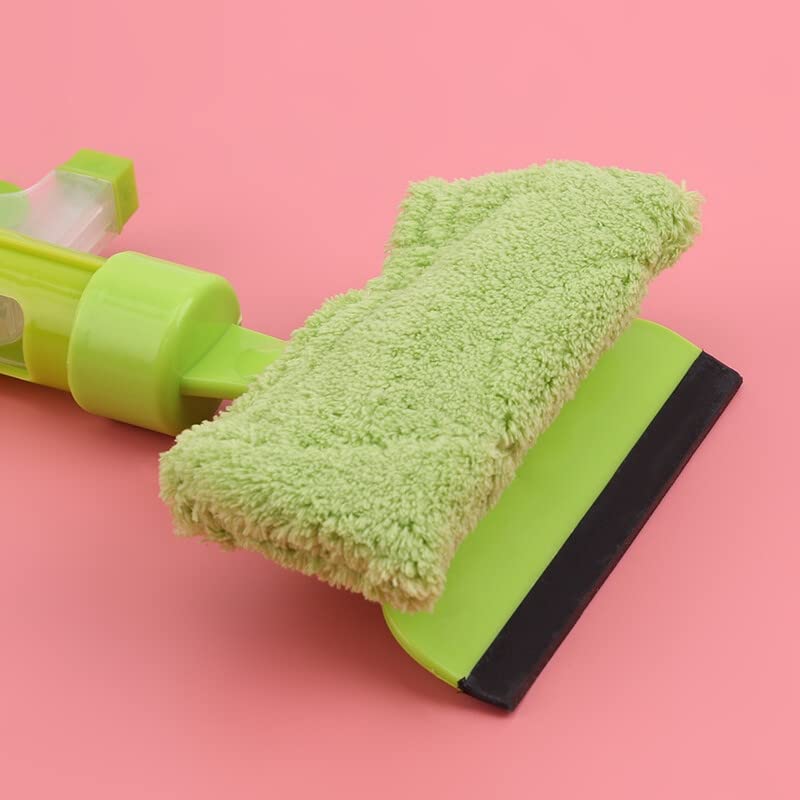 FYCAN Window Squeegee Water Jet Glass Wiper Squeegee Double with Flannel Window Wiper to Clean The Glass Wiper Window Squeegee 3