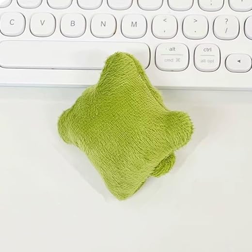 1 piece Wrist Support Mouse Pad Small Pillow with Elastic Band Anti-Wear Design for Keyboard Typing, Mouse Use, Office Desk, Travel, Dark Green