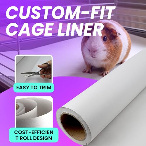 Image of HA SHI Bird Cage Liners - Non-Toxic, Ink-Free Newsprint Paper for Parrots & Small Animals (164 ft Roll - 22 inch Wide (Trim-to-Fit)) | Roll-type cage liner, 22 in wide x 164 ft, ink-free newsprint. Trim to any length for birds and small pet enclosures.