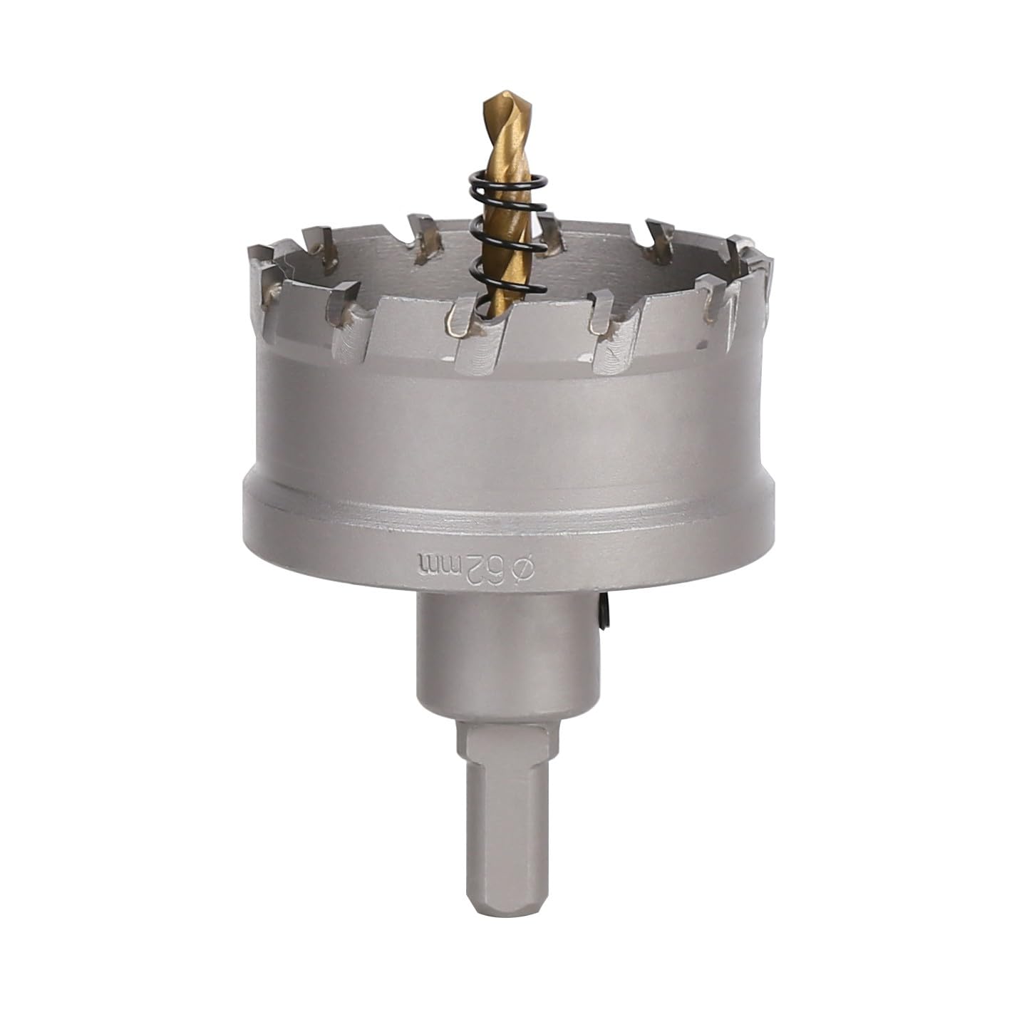 Vearter TCT Hole Saw, 62mm Carbide Bit with Pilot Drill, Cutter for Hard Metal, Stainless Steel, Mild Steel, Aluminium Alloy, Copper, Iron, Plastic and Fiberglass โ image 1