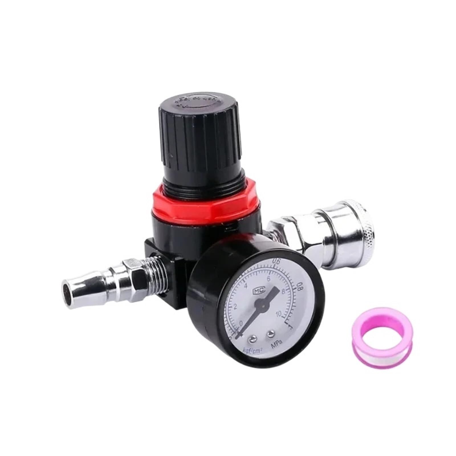 1pcs AR2000 G1/4'' with Fittings FRL Unit Air Control Compressor Pressure Relief Regulator Valve6mm 8mm 10mm 12mm(AR2000 with JP)