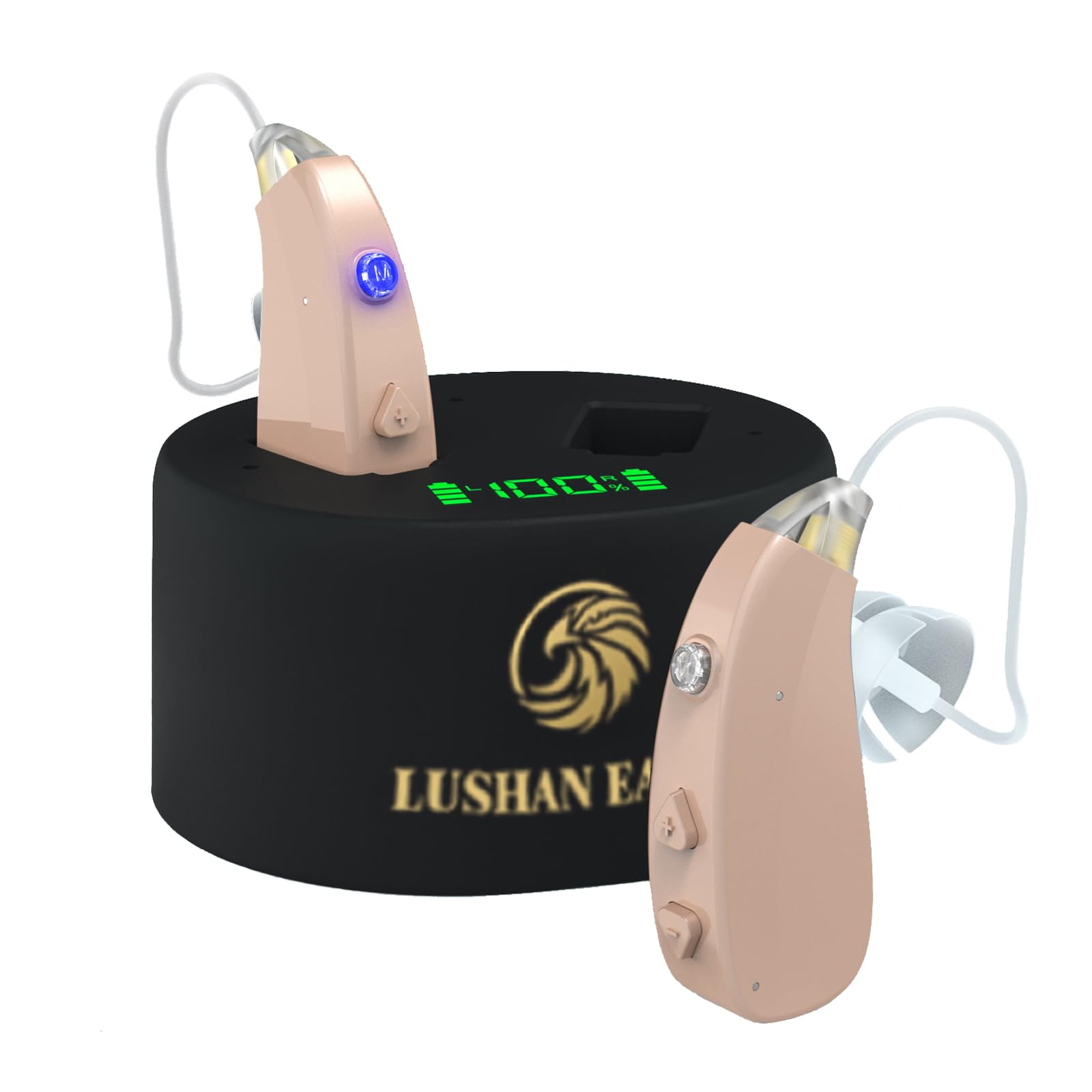 Auriculares amplificadores,Amplificador de sonido,Recargables,Tecnología de tubo de sonido con chip digital de 16 canales