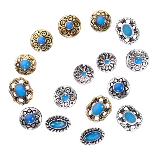 HAPINARY 2sets Retro Nail Charms and Gems Unique Manicure Decorations for Stylish Nail Art Durable Fade-Resistant Designs for All Occasions for Men and Women