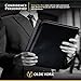 OLDE YORK Leather Padfolio — Leather Portfolio for Men, Padfolio for Men — 100% Authentic Top-Grain Leather (Black)