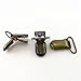JerryMart 25pcs 20mm & 25mm Pacifier Suspender Clips, Pacifier Clips for Making Pacifier Holders Bib Clips Toy Holder (Color: Antique Brass) (Antique Brass, 25mm)