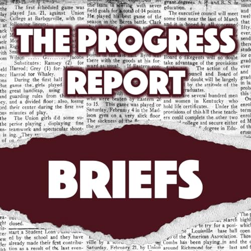 Page de couverture de Progress Report Brief