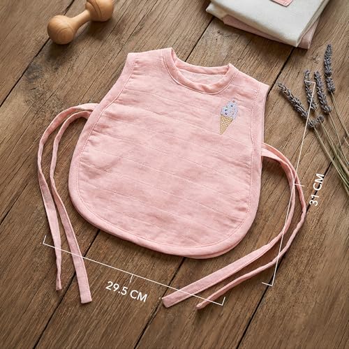 Image of TWC Organic Cotton Muslin Jhablas for Newborn Baby Boy and Girl | Unisex Baby Vest, Soft & Breathable All-Season Wear