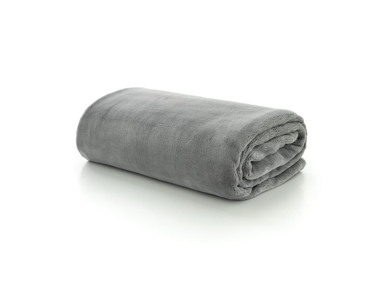 Deyongs Coco Touch Grey Throw Blanket - 140 x 180cm - 100% Polyester