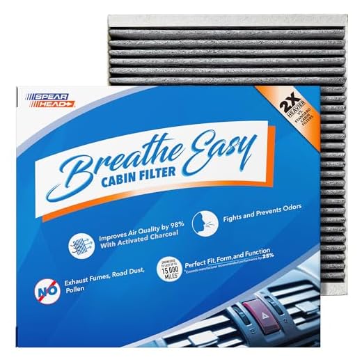 Spearhead Odor Defense Breathe Easy Cabin Filter, Fits Like OEM, Up to 25% Longer Lasting w/Activated Carbon (BE-966)