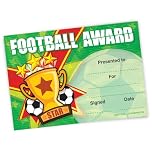 30 Certificates Football Award Player of the Match Gold Star Award A5 Card Nursery School Teacher Reward Football Soccer Certificate