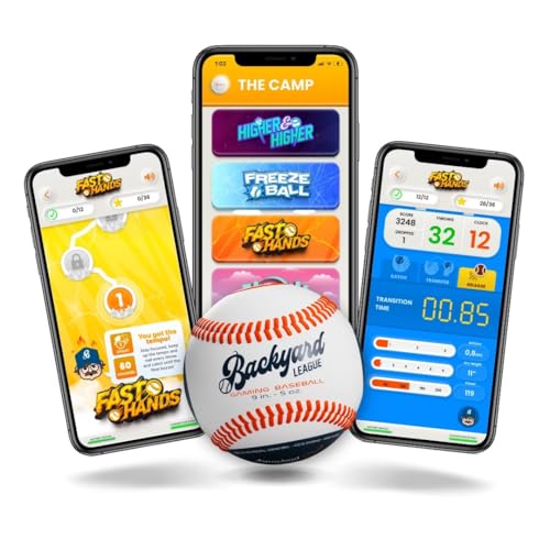 Playfinity Backyard League Gaming Baseball for Kids | Real Baseball with Sensors and App | Play, Train, Analyze and Connect with Others. Measures Throw Power, Glove Movement and More! by Playfinity - Image 8