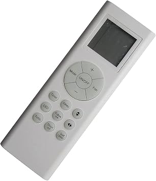 General Replacement Remote Control Fit for RG66A1/BGEF RG66B6B BGEFU1 WYS009AMFI17RL WYS009GMFI17RL WYS009AMFI19RL WYS012GMFI17RL WYS012G-19 WS012GMF119HLD for Pioneer Air Conditioner