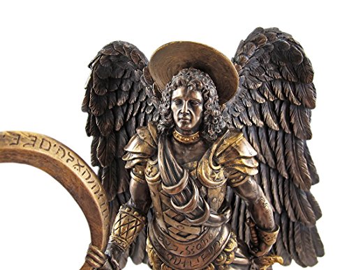 Ptc 10 Inch Archangel Gabriel With Moon Spear Religious Statue Figurine #TOP2