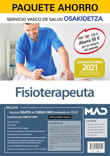 Portada de Paquete Ahorro Fisioterapeutica. Servicio Vasco de Salud. Osakidetza)