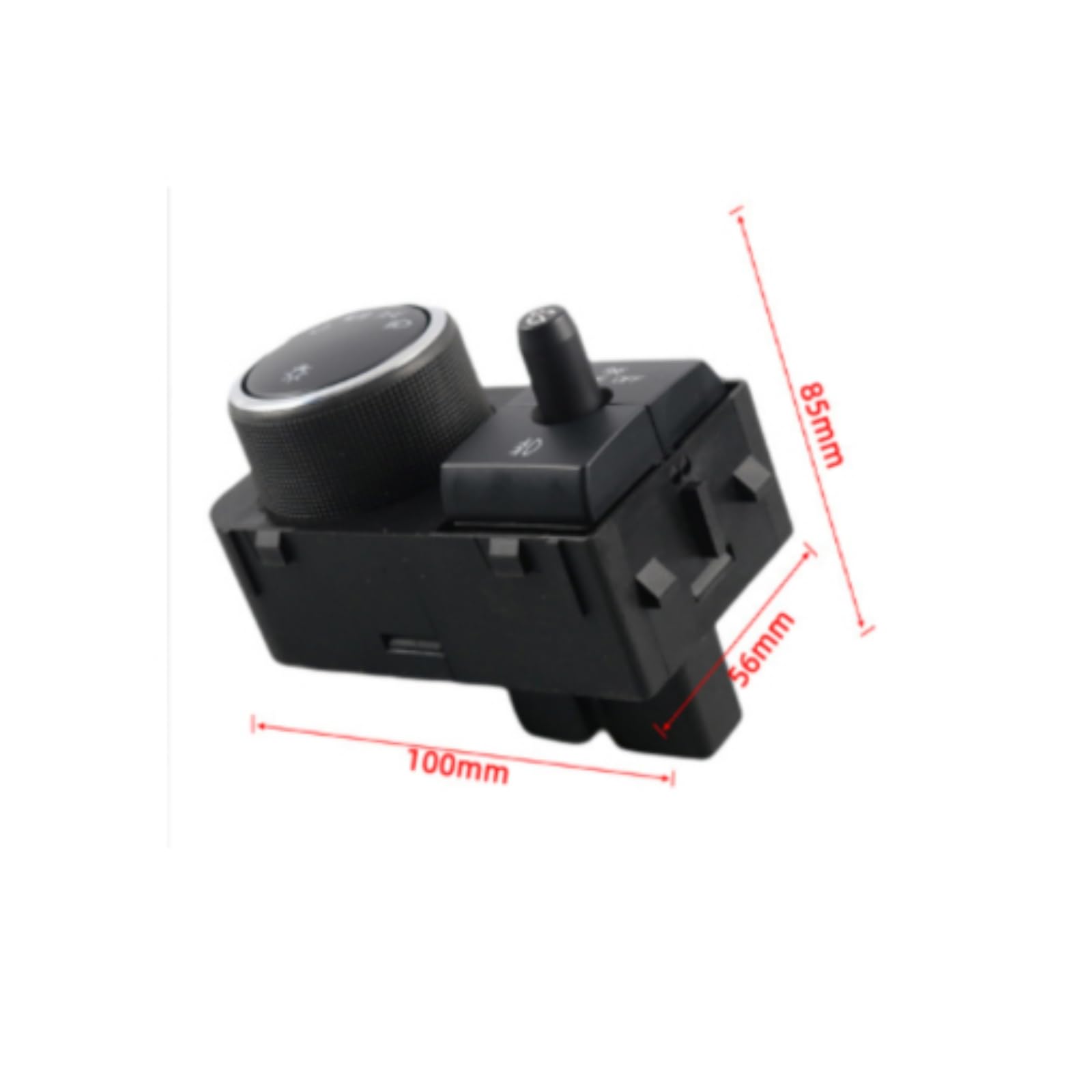 Milageto Interruptor con Luz Indicadora Eléctrico | Antiniebla, Luces con Regulador, Regulable, Interruptor Luces Cableado, para Taller, Conductores, Mecánicos