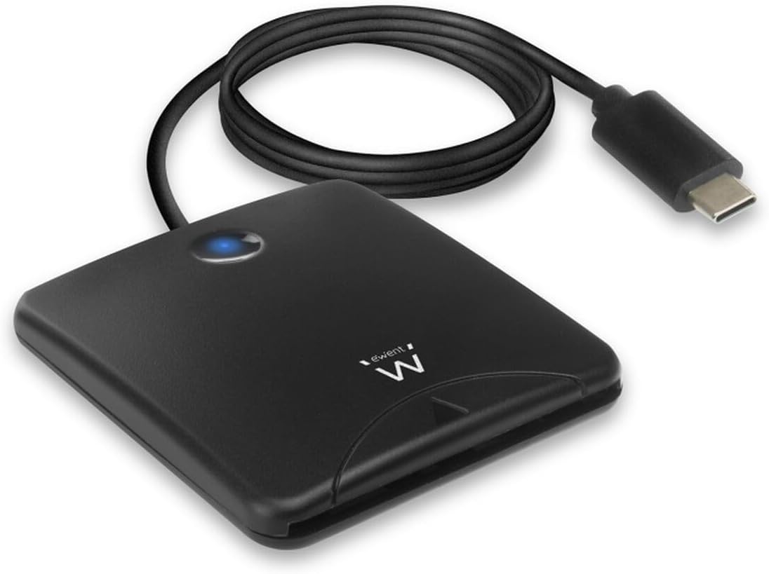 Ewent EW1055 Smart Card Reader USB-C Smart Card Reader USB Type C, CNS and TNS USB C Reader