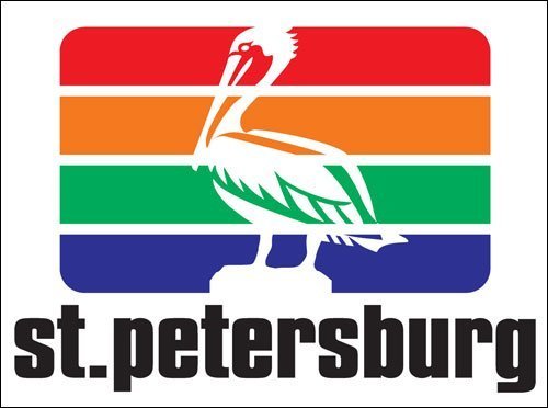 St. Petersburg Florida Souvenir Vinyl Decal - 2 Inch 3D Design Sticker
