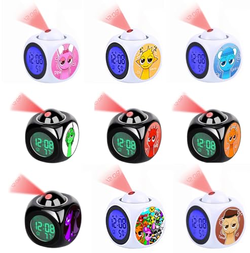 Amazon.co.jp: スプランキー Sprunki 目覚まし時計 光る時計 歌う