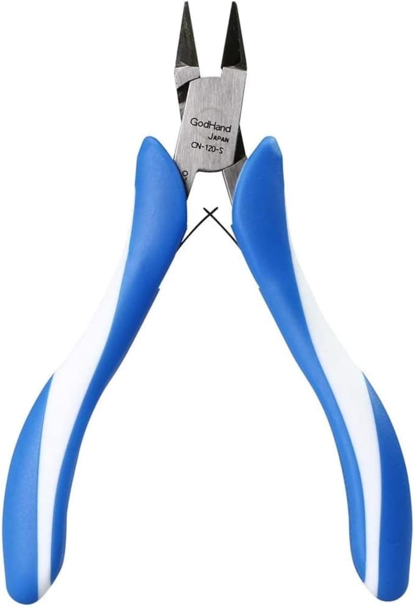 GodHand Craft Grip Series Tapered Nipper GH-CN-120-S Hobby Tool, Blue