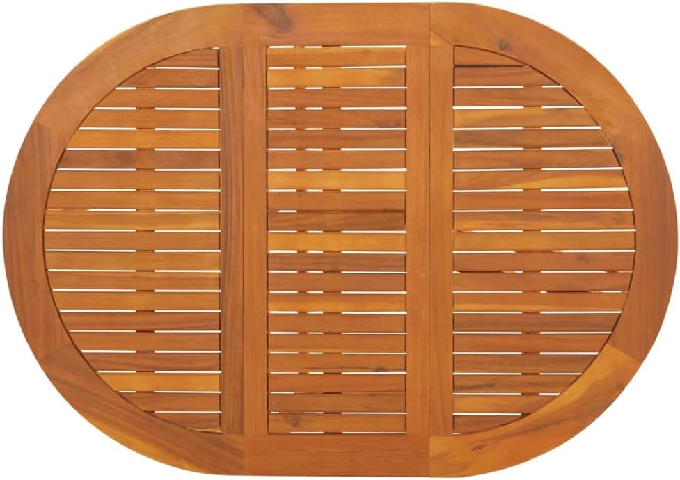 Outdoor Coffee Table, Conversation Coffee Table, Patio Dining Table for Patio, Deck, Lawn, Garden, Patio Table 51.1"x35.4"x28.3" Solid Acacia Wood