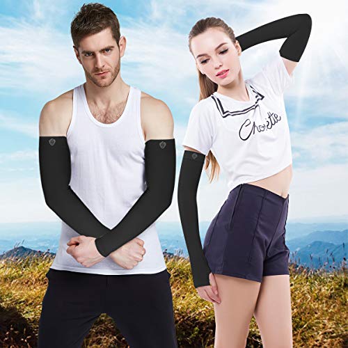 SHINYMOD Arm Sleeves for Men & Women Sun Protection Cooling Tattoo Cover Warmer