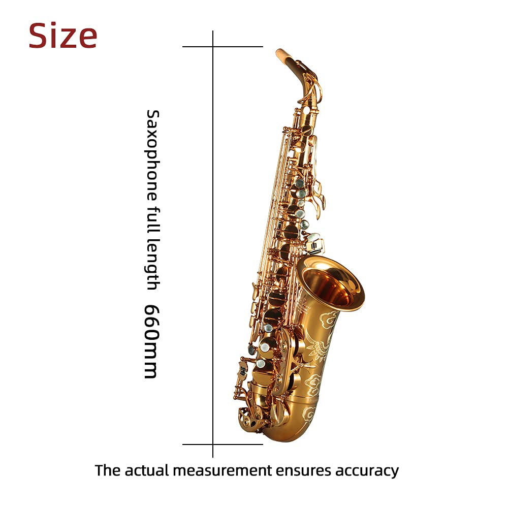 Rollins Saxophone alto RSA-X3, E flat Selmer 54-Key,Matériau cuivre rouge + laiton,Or