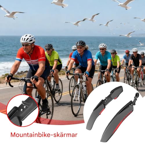 Protector contra salpicaduras de suciedad y agua para bicicletas de montaña de 26 pulgadas 2