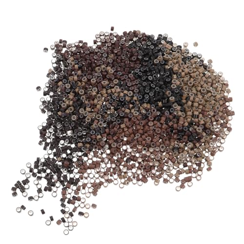Outil pour extensions de cheveux et clips : 2500 perles noires antidérapantes