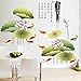 Homefind (82"w x 46"h) DIY Poetic Fishpond Carps Lotus Flowers Chinese Poem Ode Wall Stickers Large Removable Living Room Art Wall Decals Chinese Style Wall Art Decoration