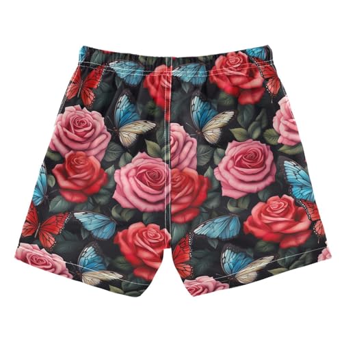 Boy Swim Trunks Butterfly Rose Flower Toddler Swim Shorts Boy Bathing Suit Swimsuit Toddler Boy Swimwear 2T 202b32882