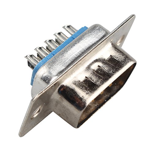 Set de 10 Adaptadores Conector DB9 Macho 9 Pines Solder miniatura 4
