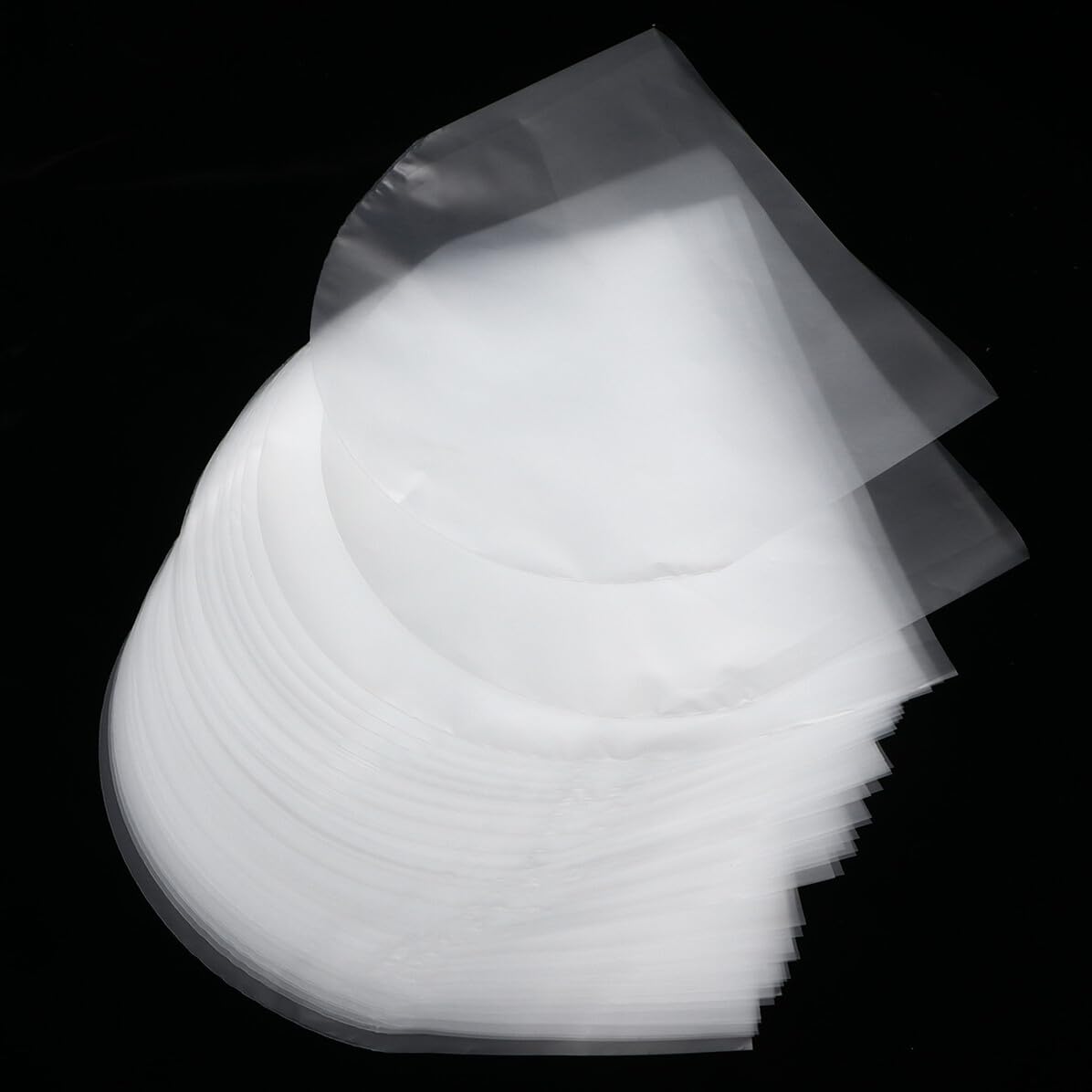 50 Piezas Unidades Bolsas Protectoras Transparentes para CD de Fundas Internas Resistentes para Almacenamiento Portátil y Protección contra Arañazos