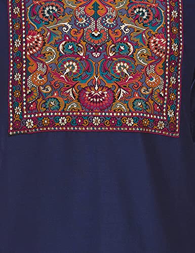 Image of Diverse Women's Cotton Blend Regular Straight Kurtis