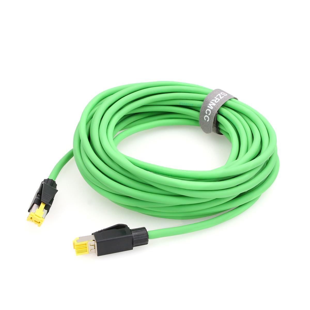 SZRMCC RJ45 Gigabit Ethernet Cable RJ45 to RJ45 Locking Screw Cat6 Shielded Network Cable for Basler Ace Racer MED Hikvision Cognex CCD GigE AVT Industrial Vision Camera (15m)