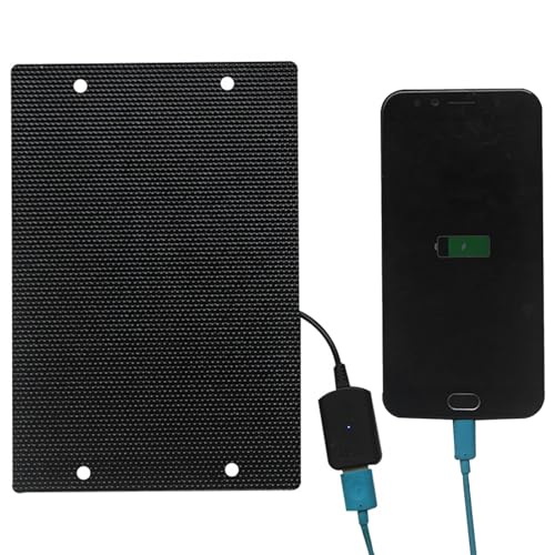 Pannello di ricarica solare portatile - dispositivo di caricabatterie per telefono fonte di energia compatta alimentata USB Caricatore di backup leggero per escursioni in campeggio esterno tablet