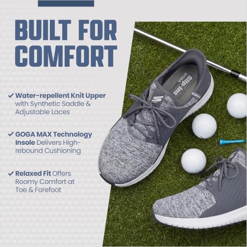 Image of Skechers Men's Max 2 Rover Relaxed Fit Slip-in Golf Shoe | Golf, Slip-ins, Relaxed Fit, Goga Max, Ultra Flight, Water Repellent, Breathable, Lightweight