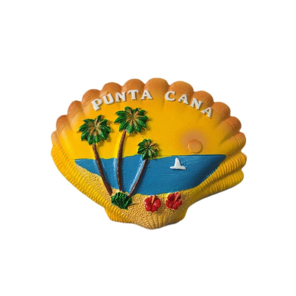 Punta Cana, souvenir da viaggio 3D, magnete da frigorifero con