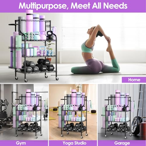 image for Raynesys Weight Rack for Dumbbells, Yoga Mat Storage Rack, Home Gym st