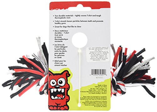 Petmate 30891 Dogzilla Tee Tug Pet Toy, Medium, Red/Black/Grey And White #TOP1