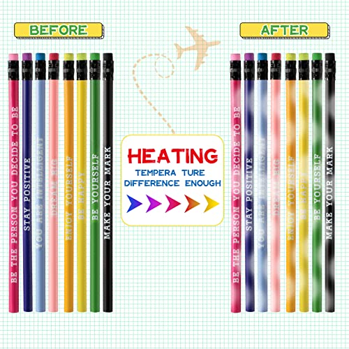 Lápices personalizados motivacionales multicolor x60 miniatura 3