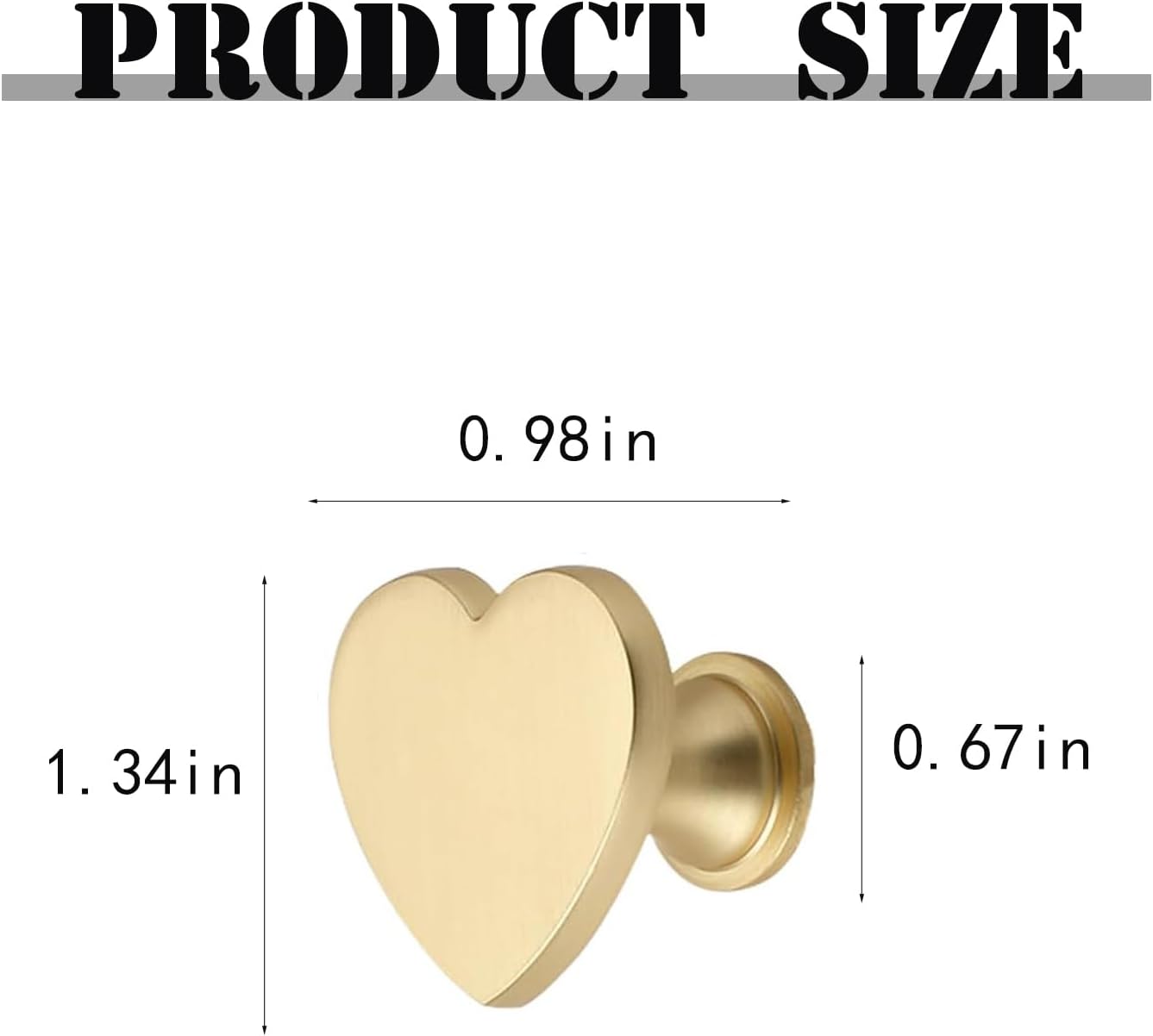 6 Pcs Heart Shaped Wall Hooks Decorative Metal Wall Hook for Home Office Hotel Wall Decoration (Gold)