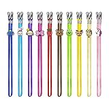Lanière de masque facial de longueur réglable de dessin animé de 10 couleurs, cache-oreilles / clips d'oreille / boucles d'extension, qui peuvent être réutilisés.