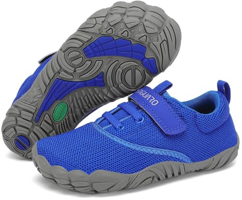 SAGUARO Zapatillas Minimalistas Niños, Azul 28 EU
