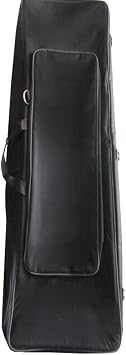 Keyboard Gig Bag Wheel Keyboard with 76/88 Keys Electronic Piano Bag Durable Shockproof Bag Heavy Duty Suitcase Bag Keyboard Bag Case Color Black, Size 88 keys