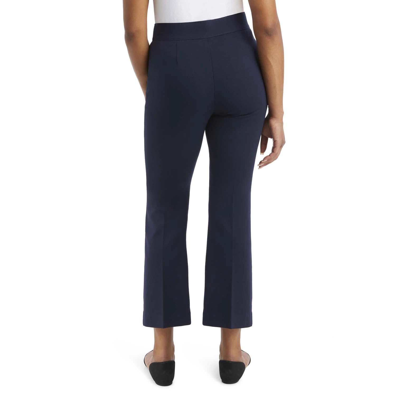 Nine West Pantalones acampanados para mujer, de tiro alto, corte de bota, casual, favorecedor, elásticos, pantalones de vestir