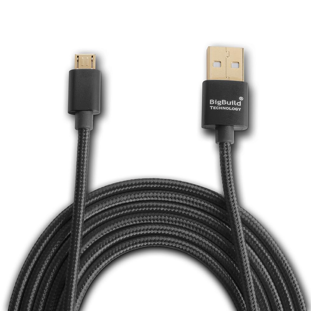 Czarny 2 metry złoty kabel USB do TomTom Start 20, 25, 40, 42, 50, 52, 60, 62 Sat Nav