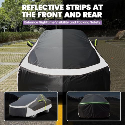 Image of Truck Cover Waterproof All Weather, Full Outdoor Pickup Rain UV Protection and Durable, Fit for Chevy Silverado,Dodge Ram 1500, Ford F-250 F-350, Gmc Sierra ect (Fit Truck XXL-Length 255 to 267 inch)