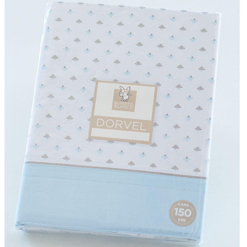 Burrito Blanco Juego de Sabana Dorvel 873 (Azul, 150/160 cm)