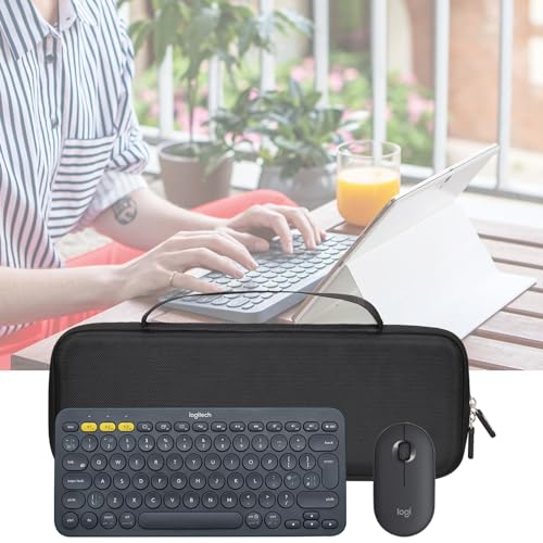 Aproca Keyboard Case Compatible with Logitech Pebble 2 Combo/Pebble Keys 2 K380s Bluetooth Keyboard and M350 i345 Mouse-Black (Case Only) by Aproca - Image 4