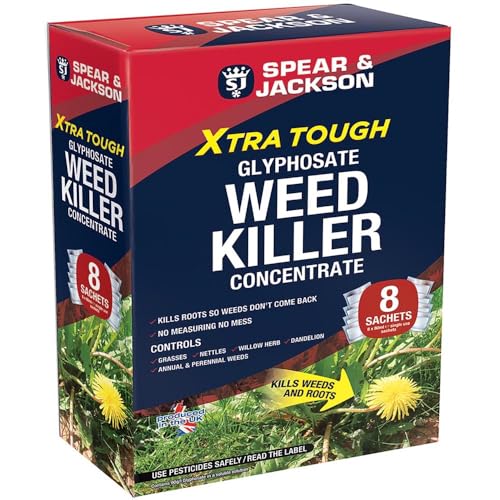 8pk Glyphosate Weed Killer - Kills Moss and Weeds - Greens, Thickens and Strengthens Turf